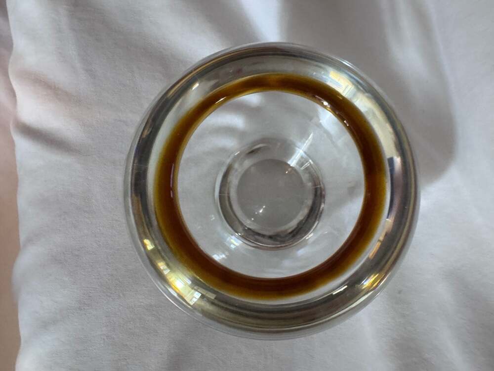 Evolution by Waterford Squat Art Glass Votive Bowl or Vase
